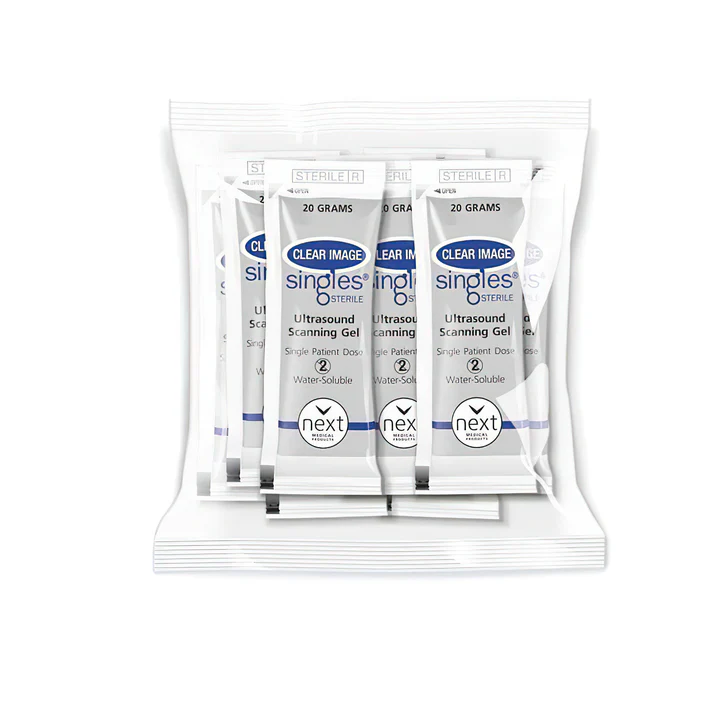 Clear Image Sterile Ultrasound Gel, 20 Grams per Pack, 20/Pack