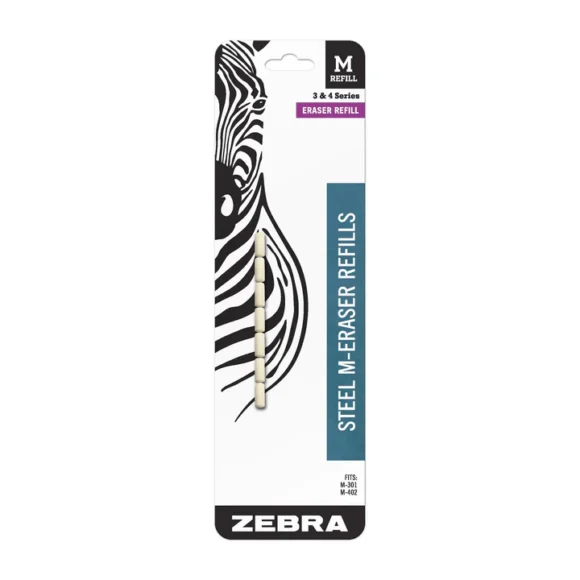 Eraser Refills for Zebra M301 and M402 Pencils, 7/Pack