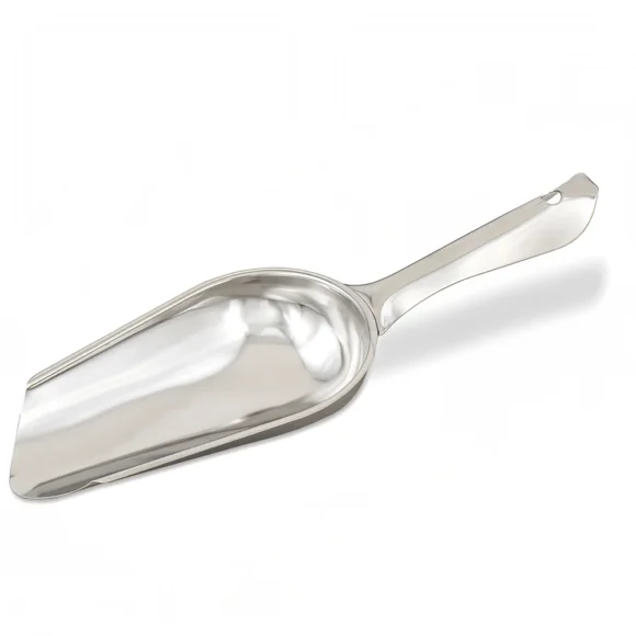 Browne, 3 3/10 oz Round Scoop, Stainless Steel, Each