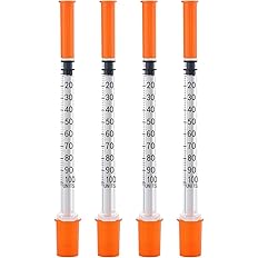30G, 1cc, 1/2" Syringe - Individual Package-100 Pack