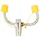 Plumbed Eyewash Faucet Mount, 5 1/4 in H., 7 2/3 in W, Each